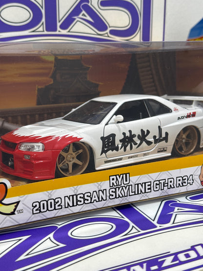 35114 RYU NISSAN SKYLINE GTR R34 1/24 JADA