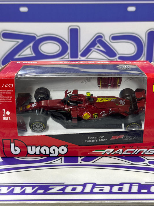 02246 FERRARI SF1000 LECLERC 1/43 FORMULA 1 SIN ACRÍLICO Y SIN CASCO