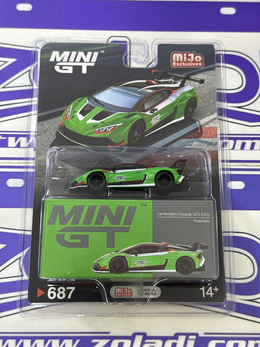 687 LAMBORGHINI HURACAN GT3 EVO2 MINI GT