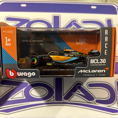 PROMO MCL36 Lando Norris #4 (WITH ACRYLIC/WITHOUT HELMET) 2022