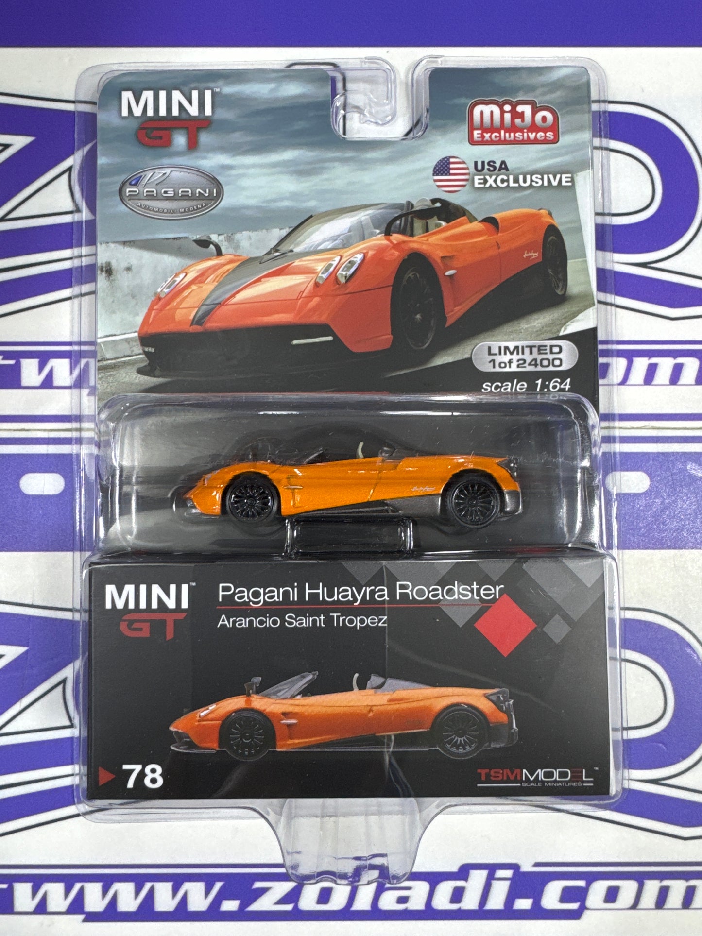 78 PAGANI HUAYRA ROADSTER MINI GT