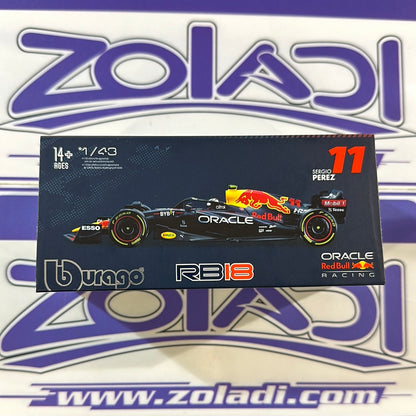 RB18 Sergio Perez #11 RedBull (CON ACRILICO/ CON CASCO) 2022