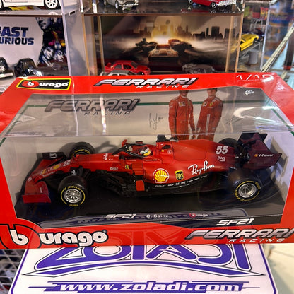 SF-21 C Sainz #55 Ferrari Escala 1/18