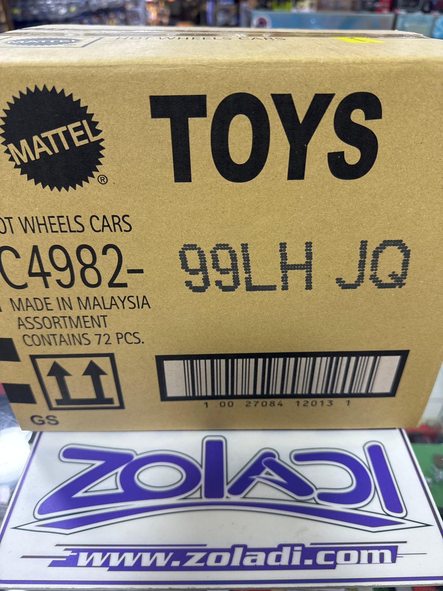 C4982 H CAJA 72 HOTWHEELS BÁSICOS CAJA H