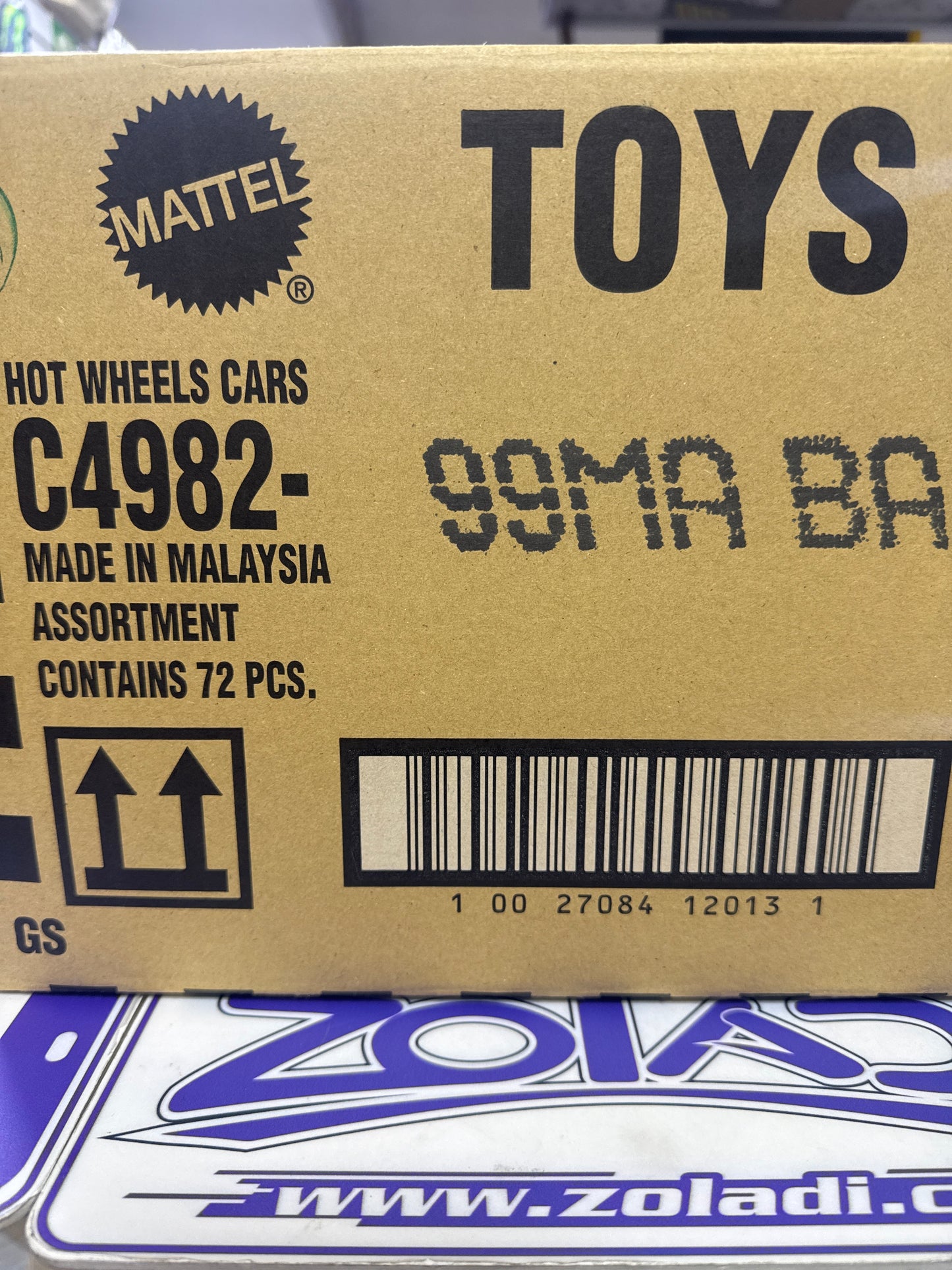 C4982 CAJA 72 HOTWHEELS BÁSICOS CAJA A 2025