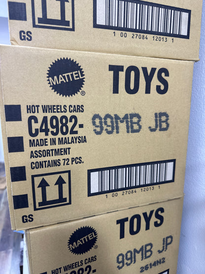 PROMO C4982 CAJA 72 HOTWHEELS BÁSICOS CAJA B2025