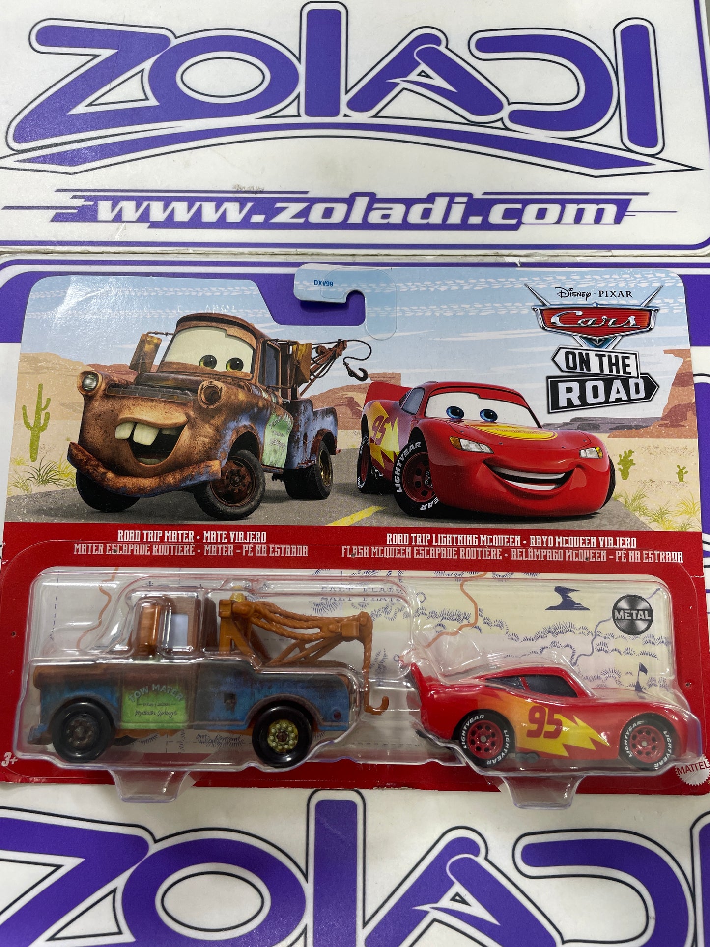 HLH57 CARS RAYO MCQUEEN Y MATE VIAJERO