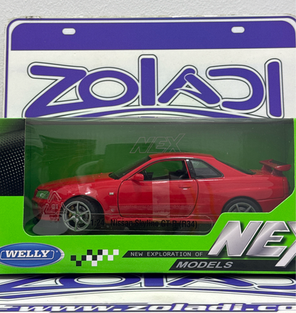 24108 NISSAN SKYLINE GTR R34 1/24 WELLY