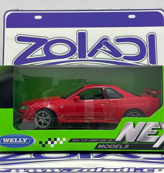 24108 NISSAN SKYLINE GTR R34 1/24 WELLY