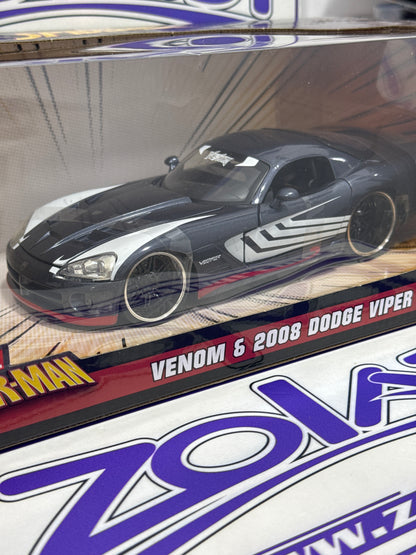 31750 VENOM Y DODGE VIPER 1/24 JADA SPIDERMAN