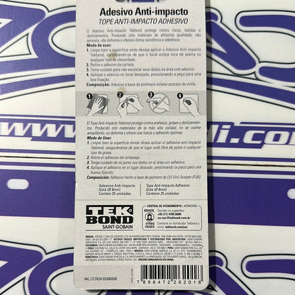 Anti-impact rubber 8mm Tekbond