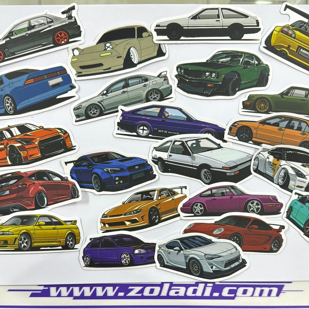 STICKERS DE CARROS PRECIO UNITARIO