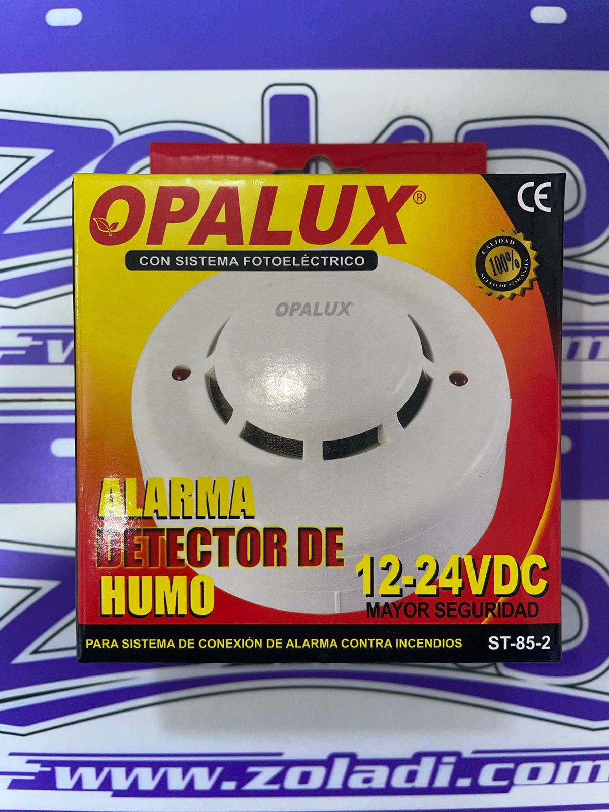 Detector de humo 12-24v conexión acentral