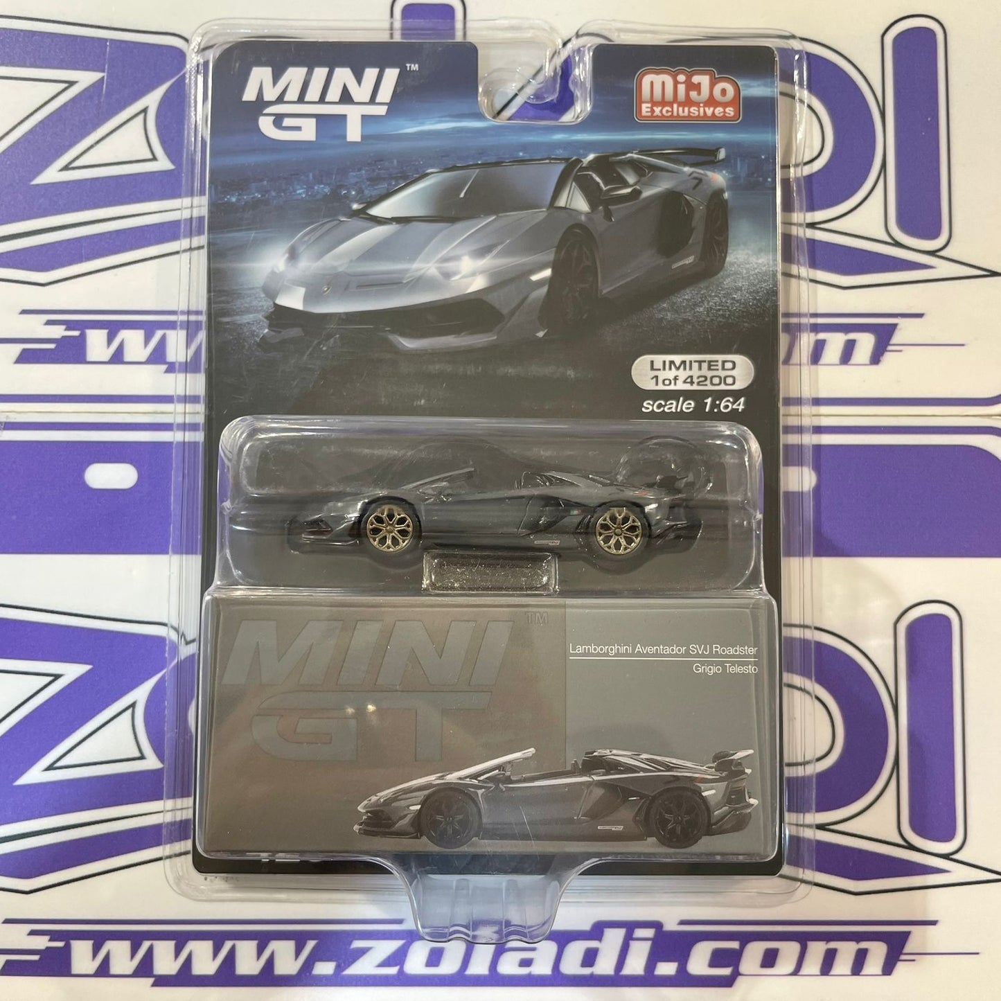 #425 LAMBORGHINI AVENTADOR SVJ  ROADSTER MINI GT (CHASE)