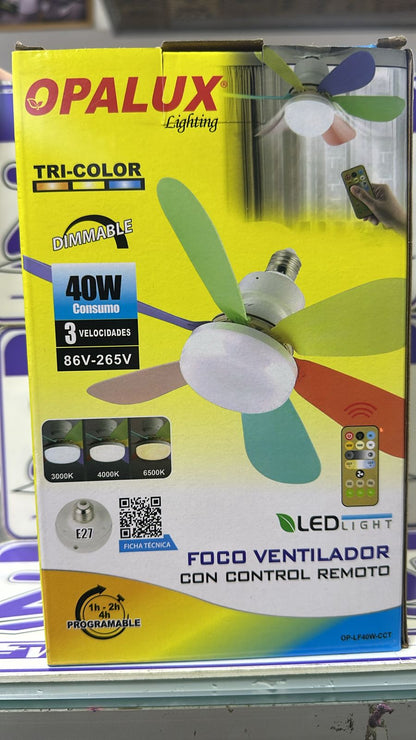 FOCO VENTILADOR A CONTROL REMOTO