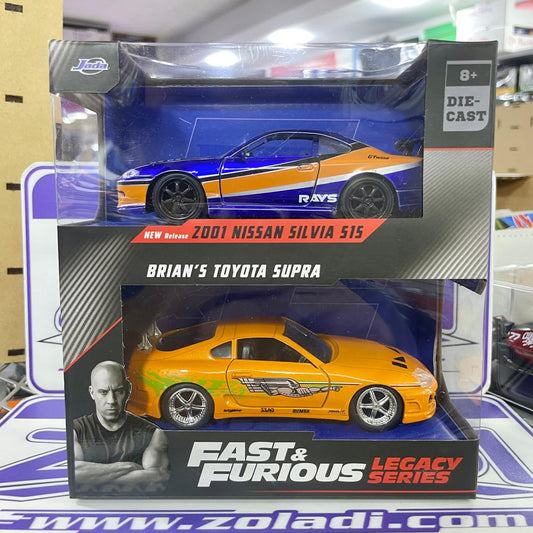 1/32 NISSAN SILVIA S15 &amp; BRIAN'S TOYOTA SUPRA 34254