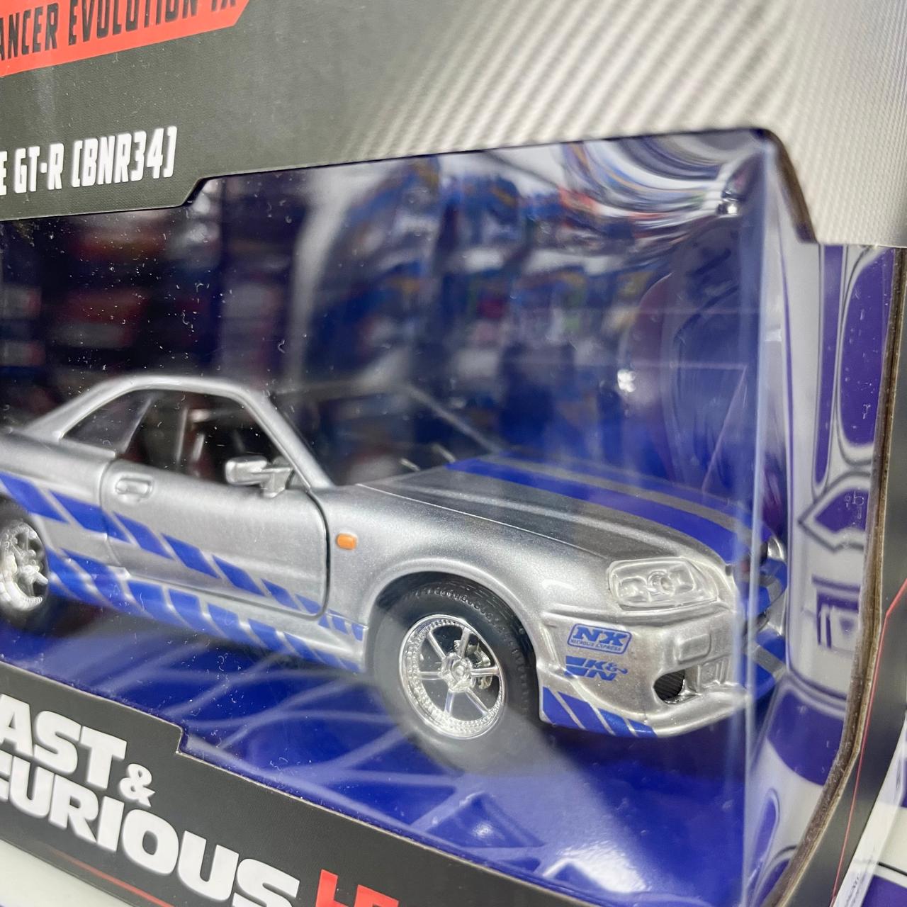 1/32 MITSUBISHI LANCER EVOLUTION IX &amp; BRIAN'S NISSAN SKYLINE GTR34 34256