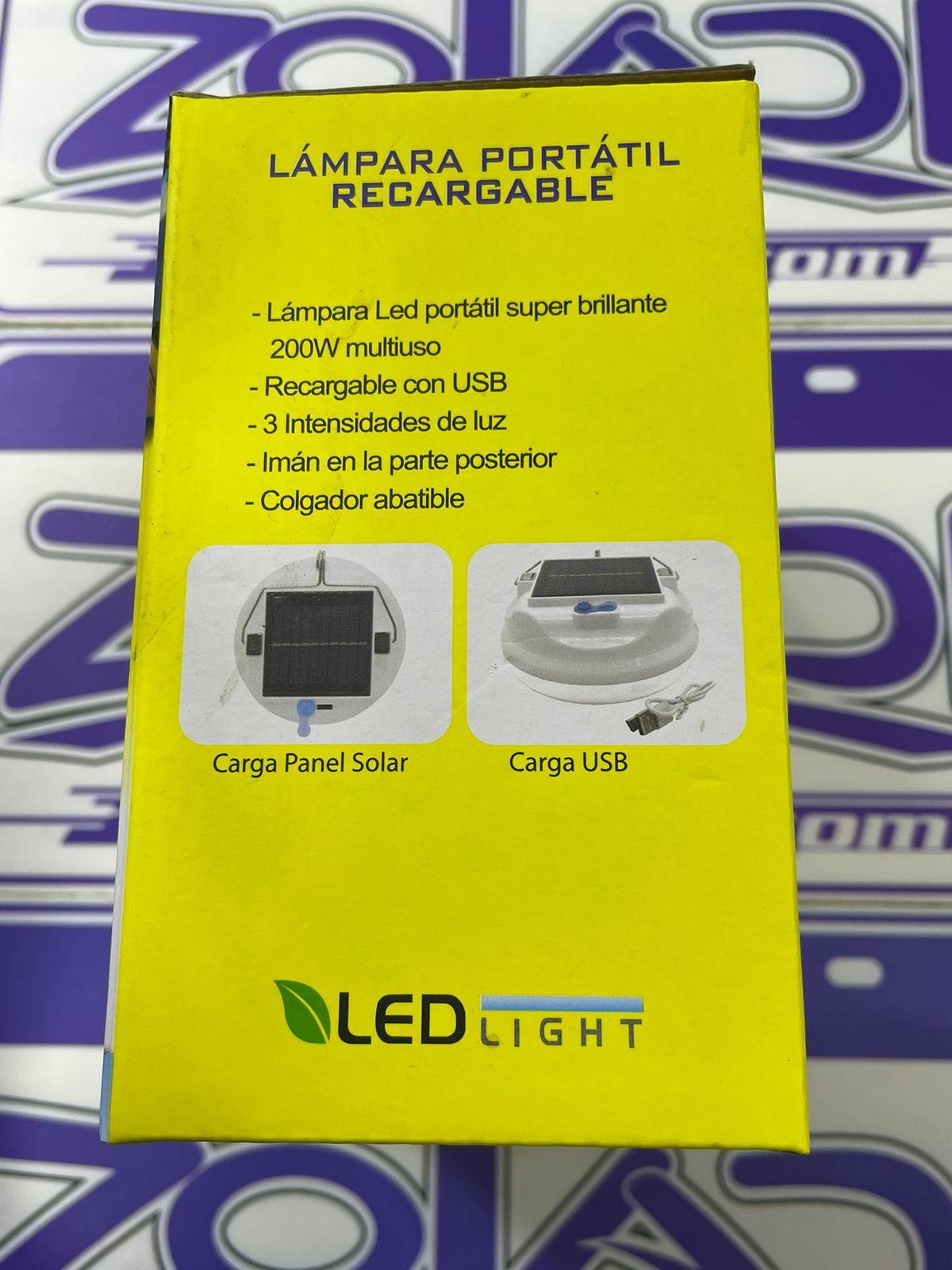 luz solar portatil recargable