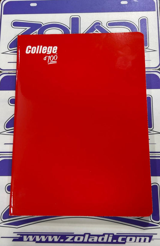 CUADERNO COLLEGE D´100