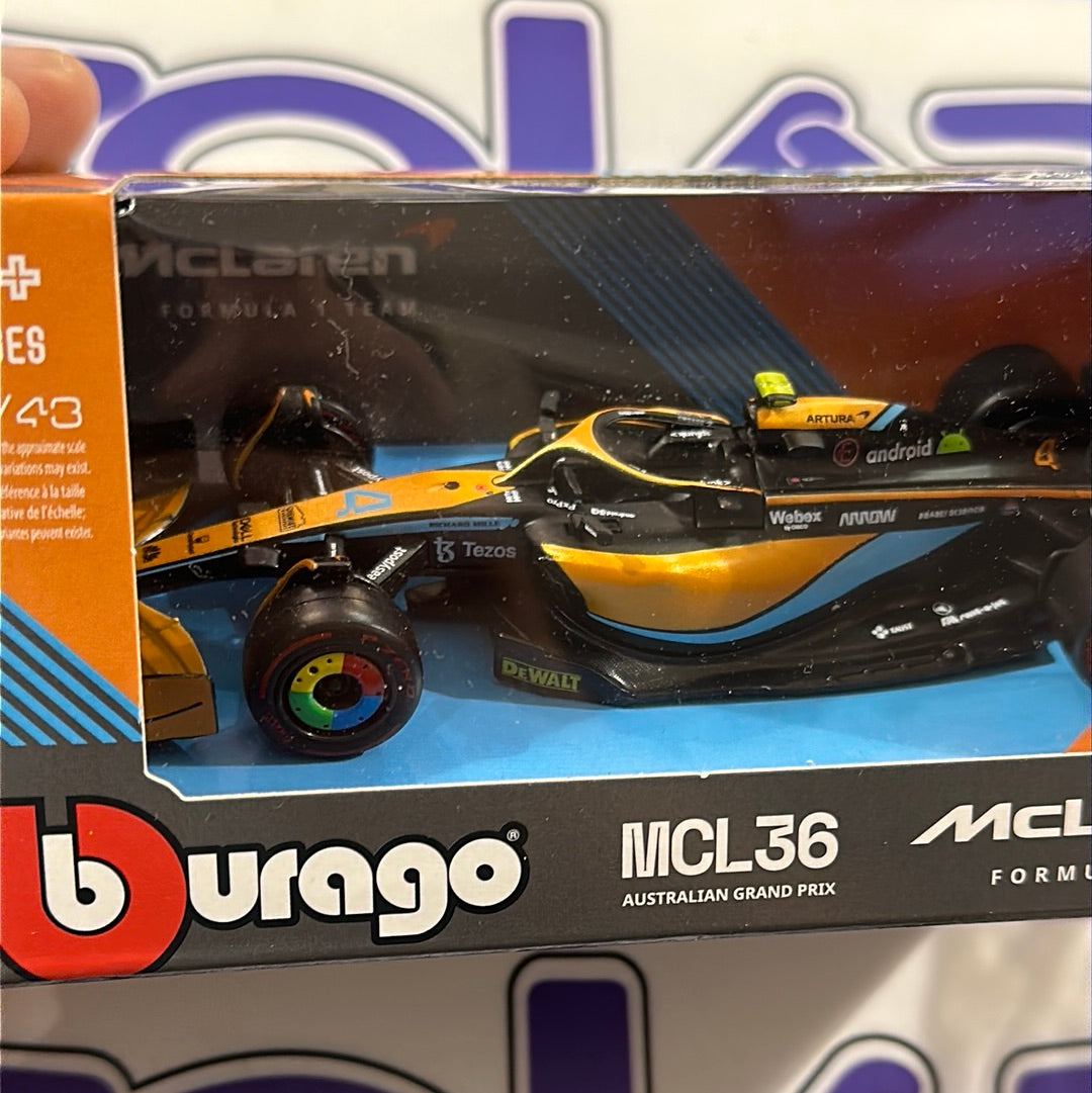 MCL36 Lando Norris #4 MCLAREN (WITHOUT ACRYLIC/WITHOUT HELMET)