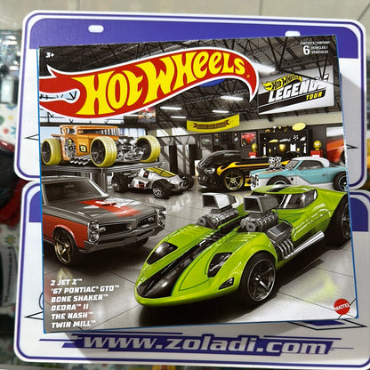 HDH52 SET LEGENDS HOTWHEELS PACK 6