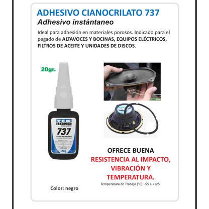 737 Pegamento Negro TEKBOND