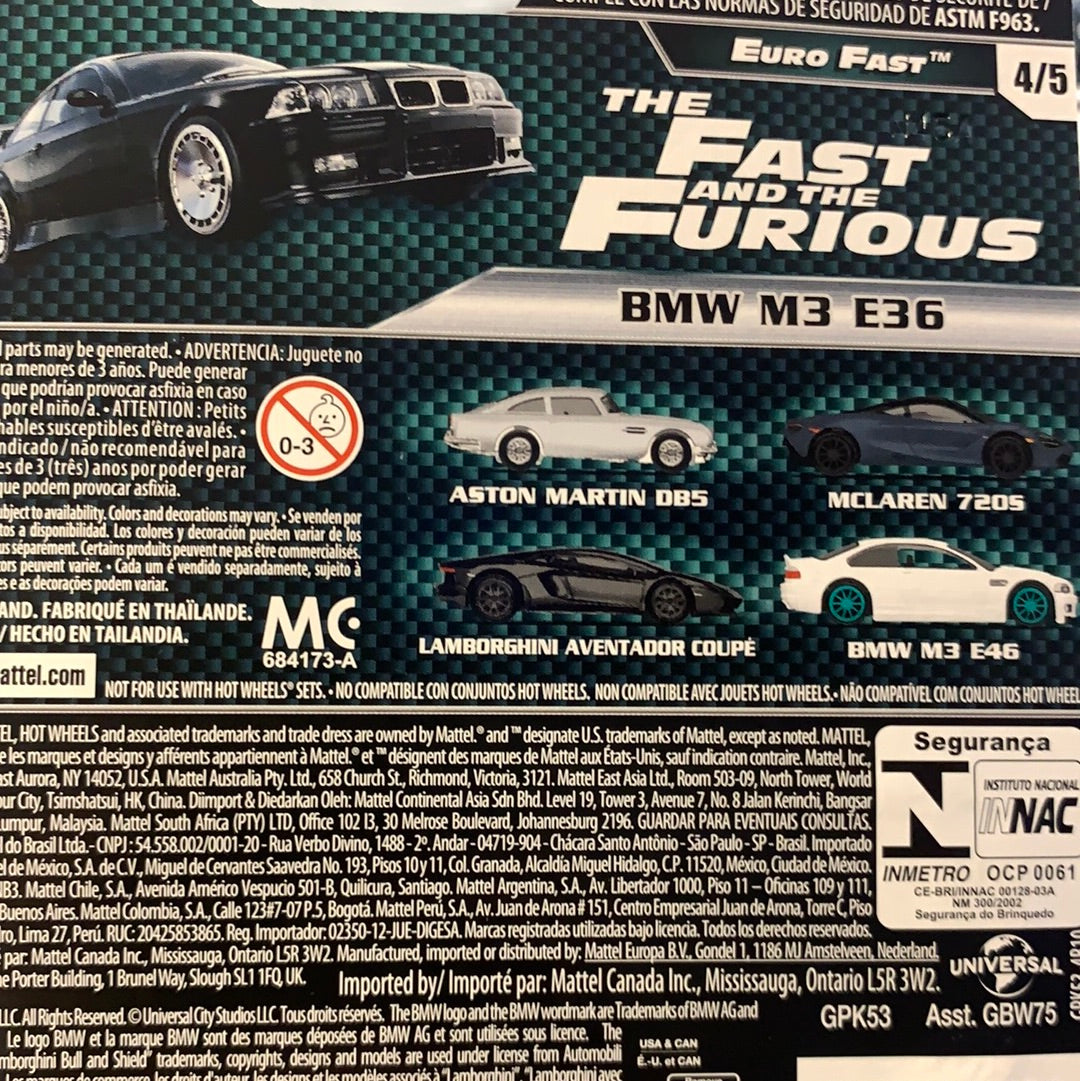 GPK53 BMW E36 F&F Hot Wheels