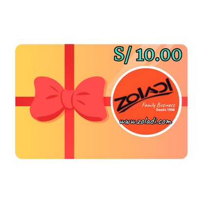 Zoladi Gift Card! RECEIVE 10% More Value For Purchases If You Use It In 1 Week!