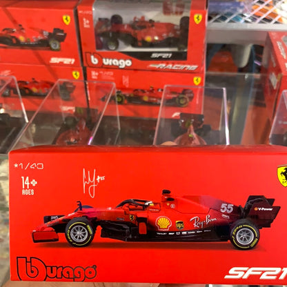 SF21 Carlos Sainz #55 Ferrari (ACRILICO CON CASCO) 2021