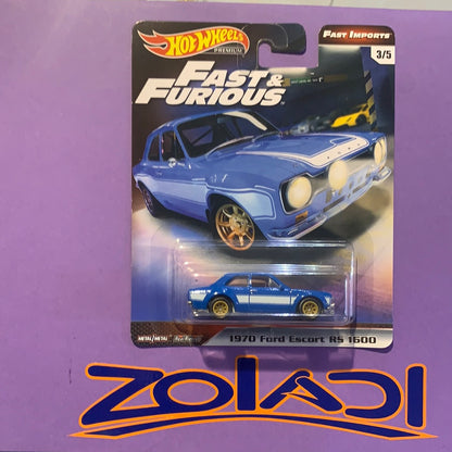 GBW80 Ford Escort Rs1600 F&F Hot Wheels Premium