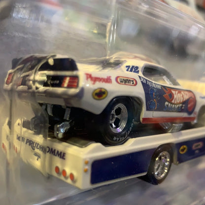 Plymouth Cuda Retro Rig Team Transport Hot Wheels